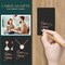 100 Pieces Earring Cards, Set Jewelry Making Supplies Earring Holder Cards 200 Pcs Earring Backs and 100 Jewelry Packaging for Earrings Necklace Jewelry Display, Jewelry Bags 3.5x2.4 Inches (Black)